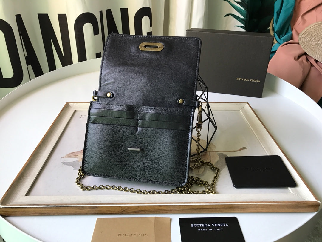 Bottega Veneta Crossbody Black, For Women, Bags 6.9in/17.5cm