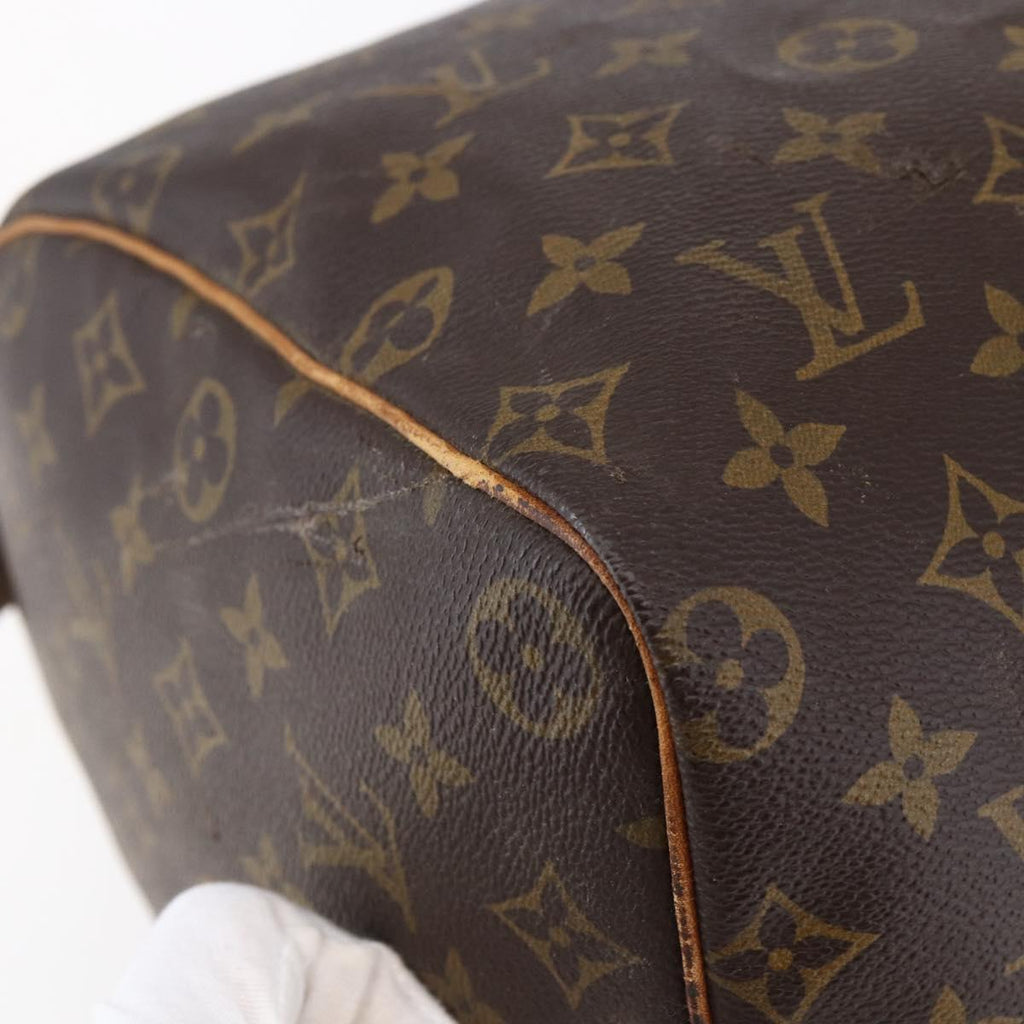 Louis Vuitton Speedy Bandouliere Bag Monogram Canvas Brown Canvas Handbag