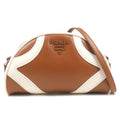 Prada Leather Shoulder Bag Purse Br White 1BH140