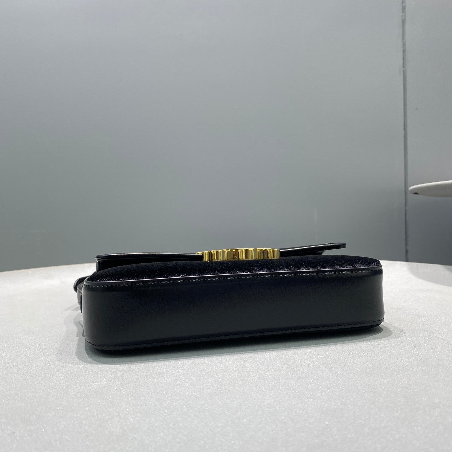 Celine Triomphe Shoulder Bag Black For Women 8in/20cm 
