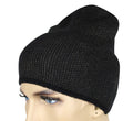 Gucci Unisex Black / Beige Wool Cashmere Cotton Small Knit Beanie Hat With Logo