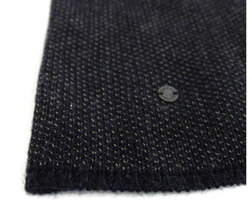Gucci Unisex Dark Blue Wool Cashmere cotton Small Beanie Hat With Logo