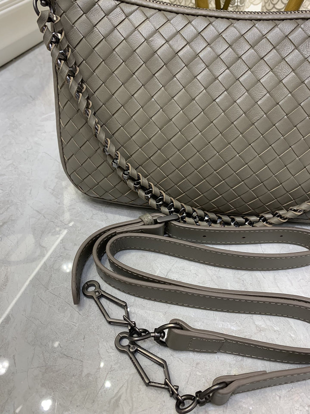 Bottega Veneta Crossbody Bag Brown, For Women, Bags 9.4in/24cm