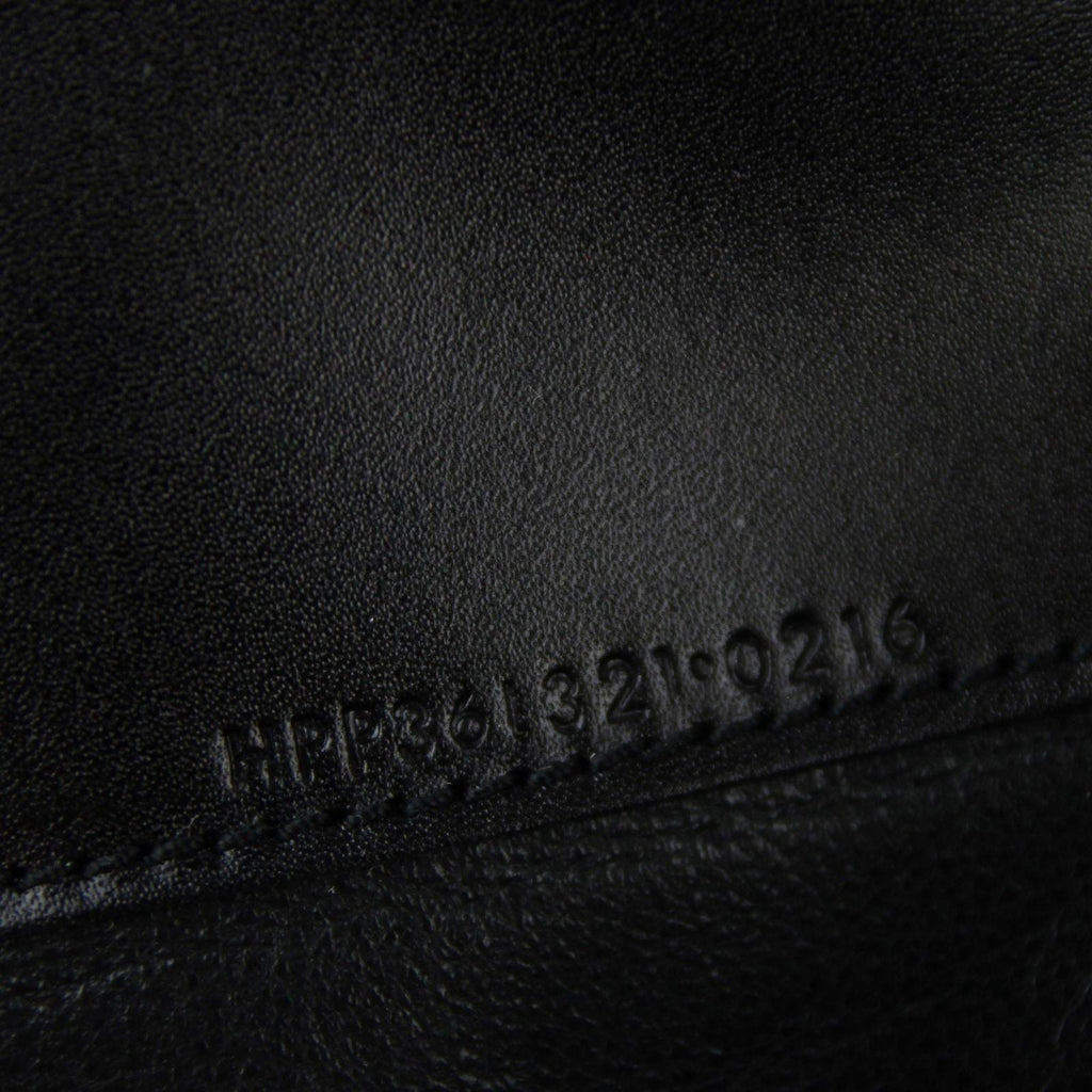 Saint Laurent Men's Black / Brown Supreme Canvas Leather Wallet With Slip Pocket Holder