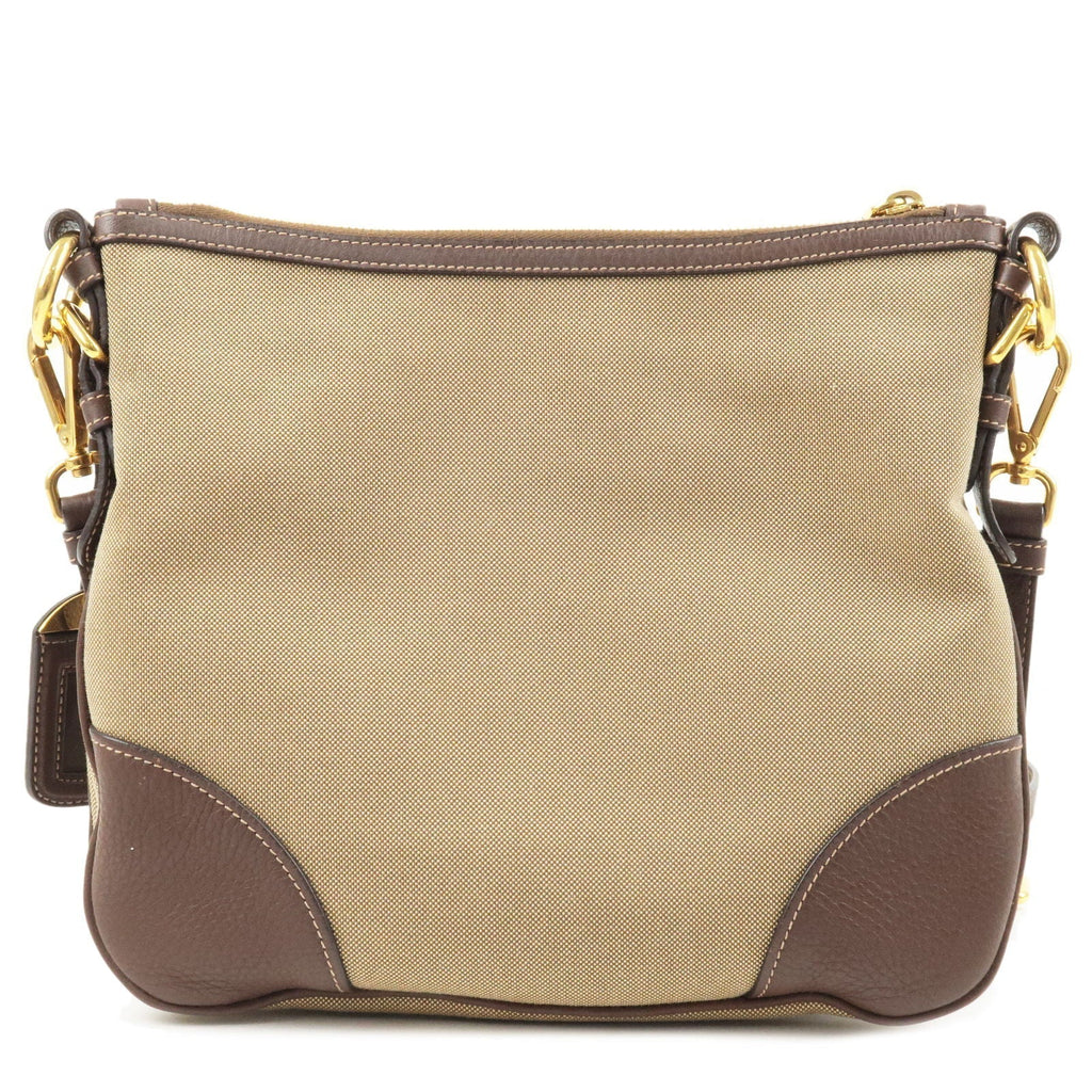 Prada Logo Jacquard Leather Shoulder Bag Beige Br BT0867