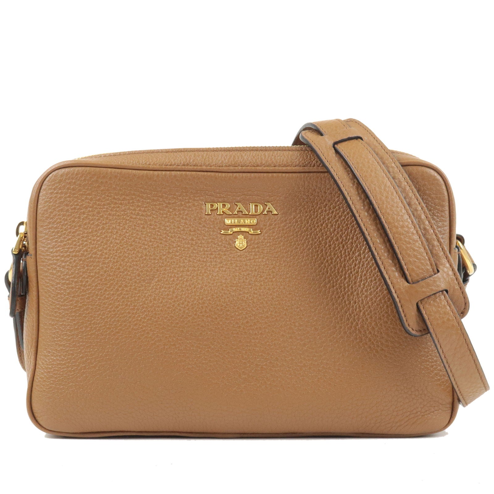 Prada Logo Leather Shoulder Bag Crossbody Bag Br 1BH079