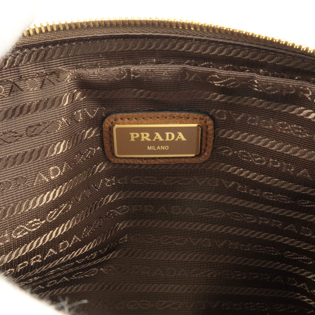Prada Logo Leather Shoulder Bag Crossbody Bag Br 1BH079