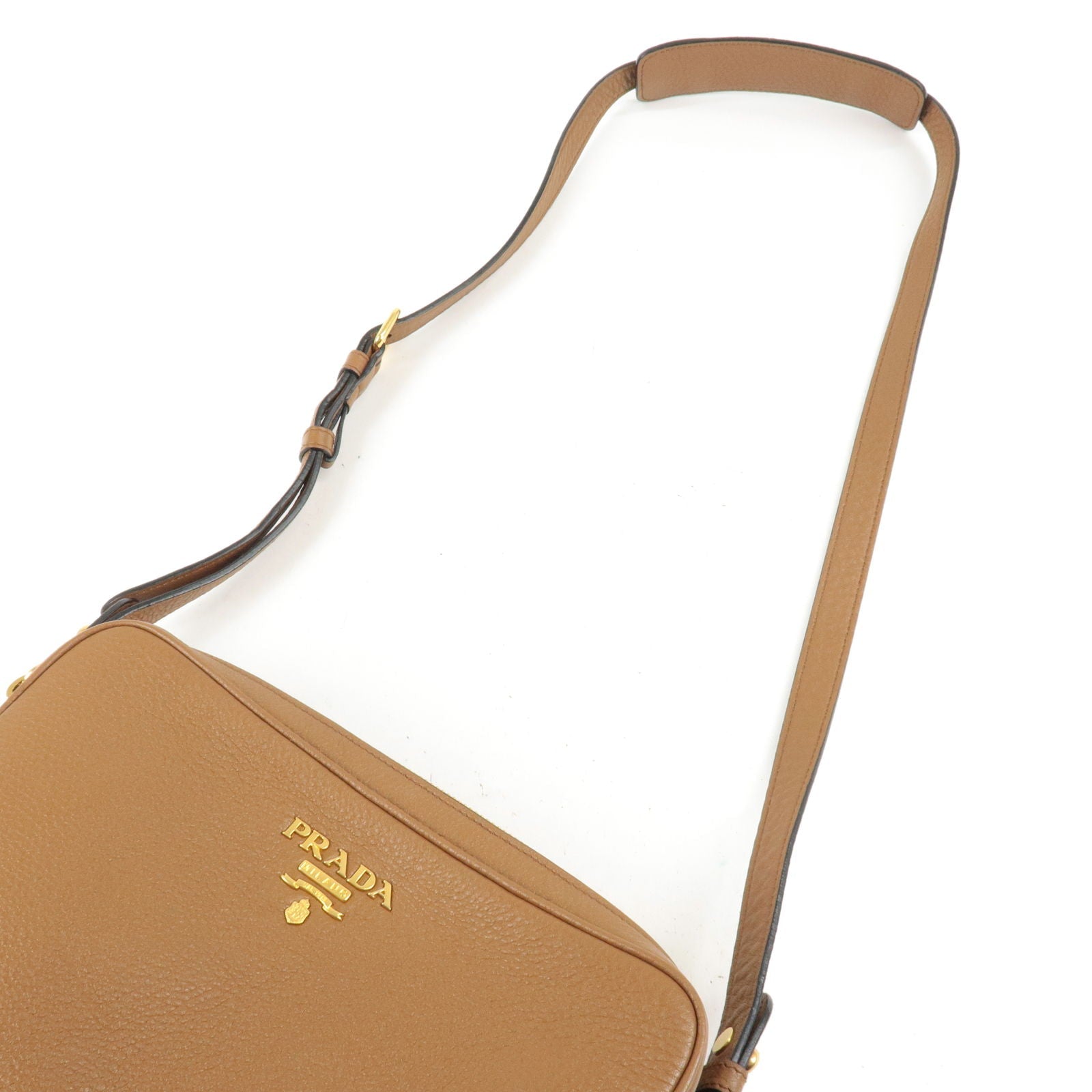 Prada Logo Leather Shoulder Bag Crossbody Bag Br 1BH079