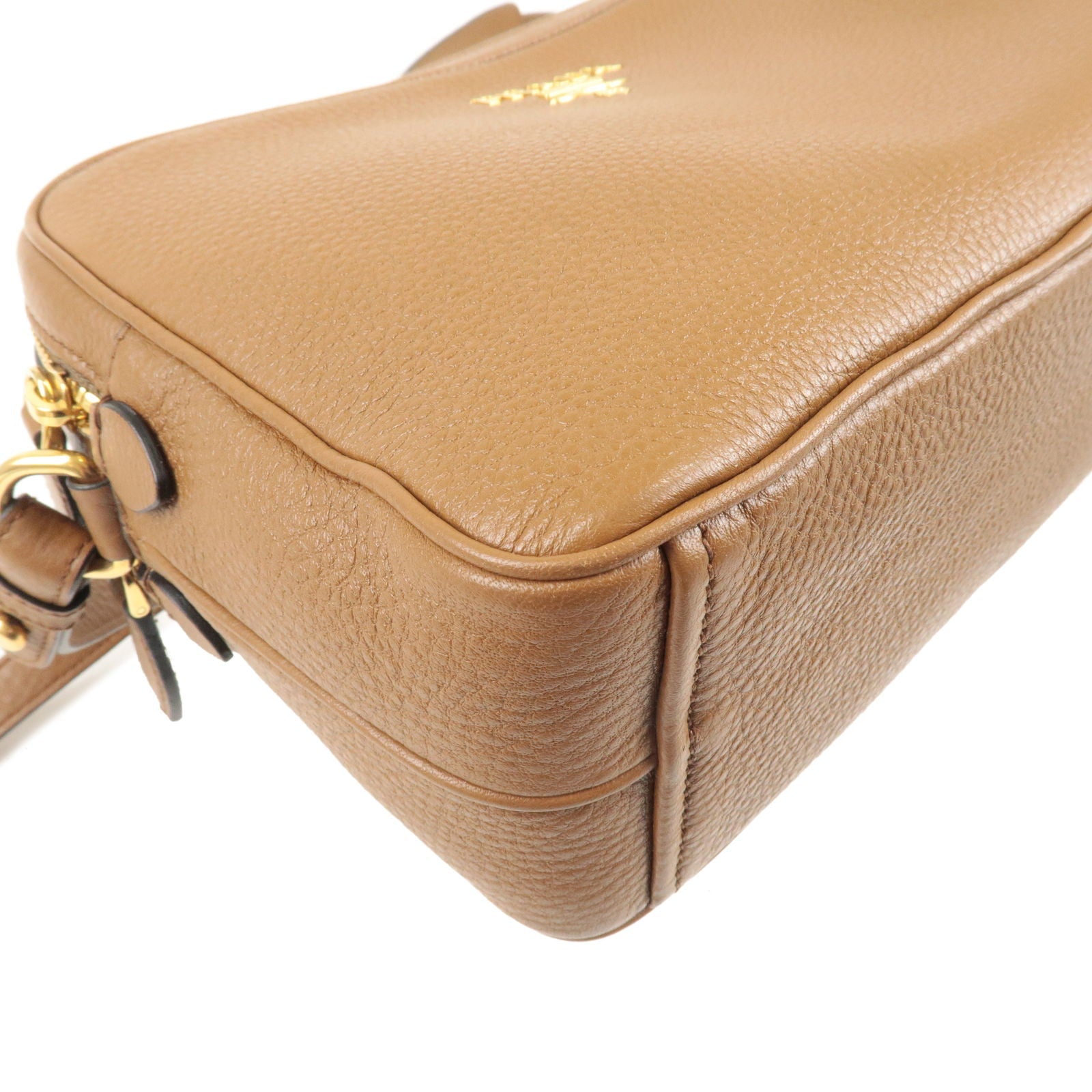 Prada Logo Leather Shoulder Bag Crossbody Bag Br 1BH079
