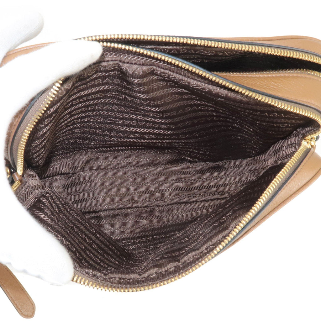 Prada Logo Leather Shoulder Bag Crossbody Bag Br 1BH079