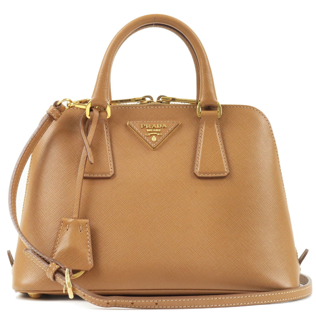 Prada Logo Leather 2Way Hand Bag Shoulder Bag Br BL0838