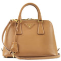 Prada Logo Leather 2Way Hand Bag Shoulder Bag Br BL0838