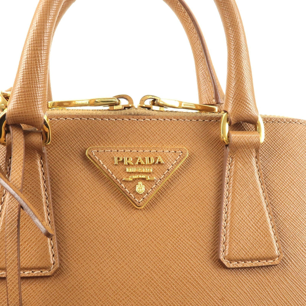 Prada Logo Leather 2Way Hand Bag Shoulder Bag Br BL0838