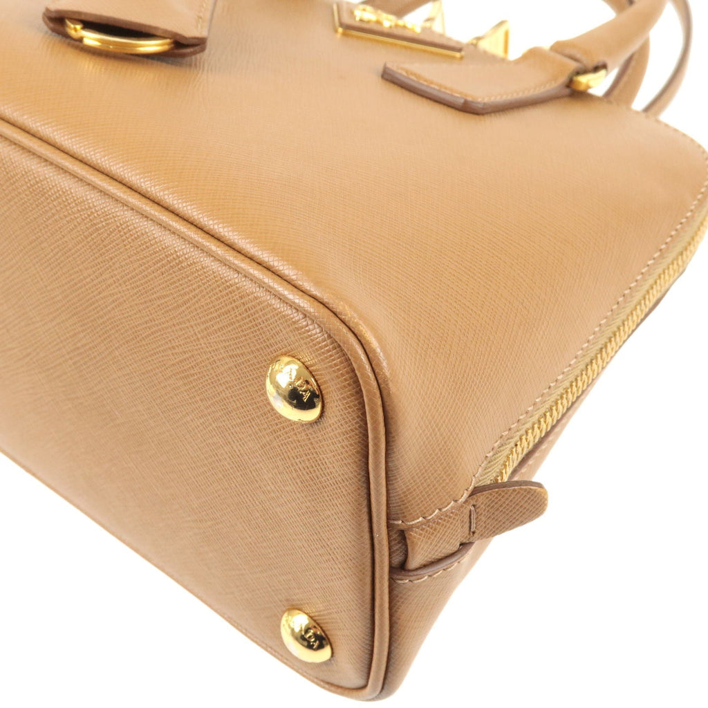 Prada Logo Leather 2Way Hand Bag Shoulder Bag Br BL0838