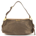 Prada Nylon Leather Shoulder Bag Purse BRUCIATO Br BR4320