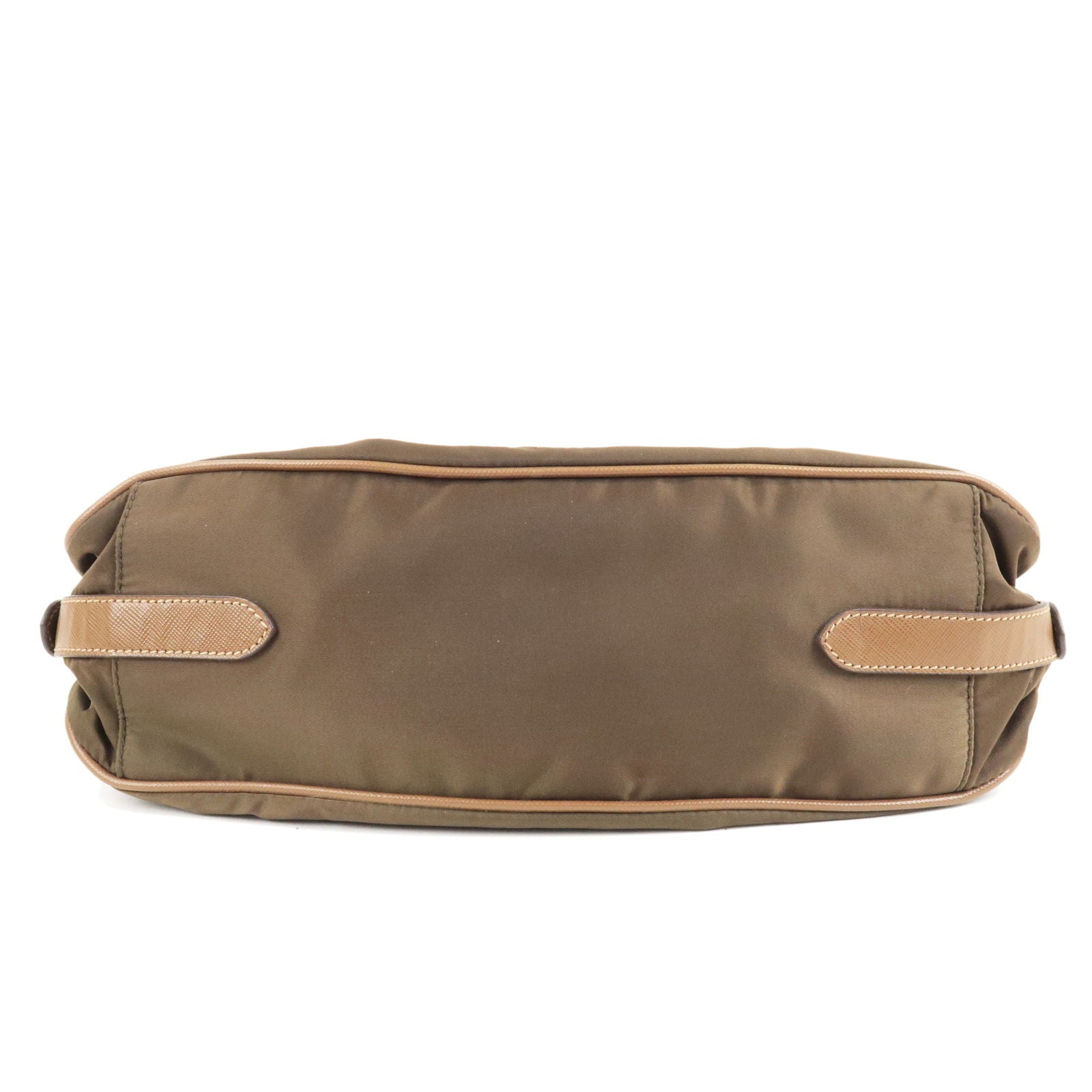 Prada Nylon Leather Shoulder Bag Purse BRUCIATO Br BR4320