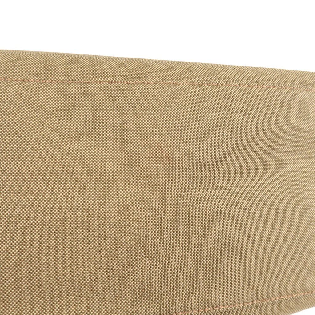 Prada Logo Jacquard Leather Tote Bag Hand Bag Beige Br