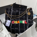 Chanel 22 Handbag Gold Hardware Black For Women Handbags, Shoulder Bags 18.3in/47cm AS3262 B08553 NJ058