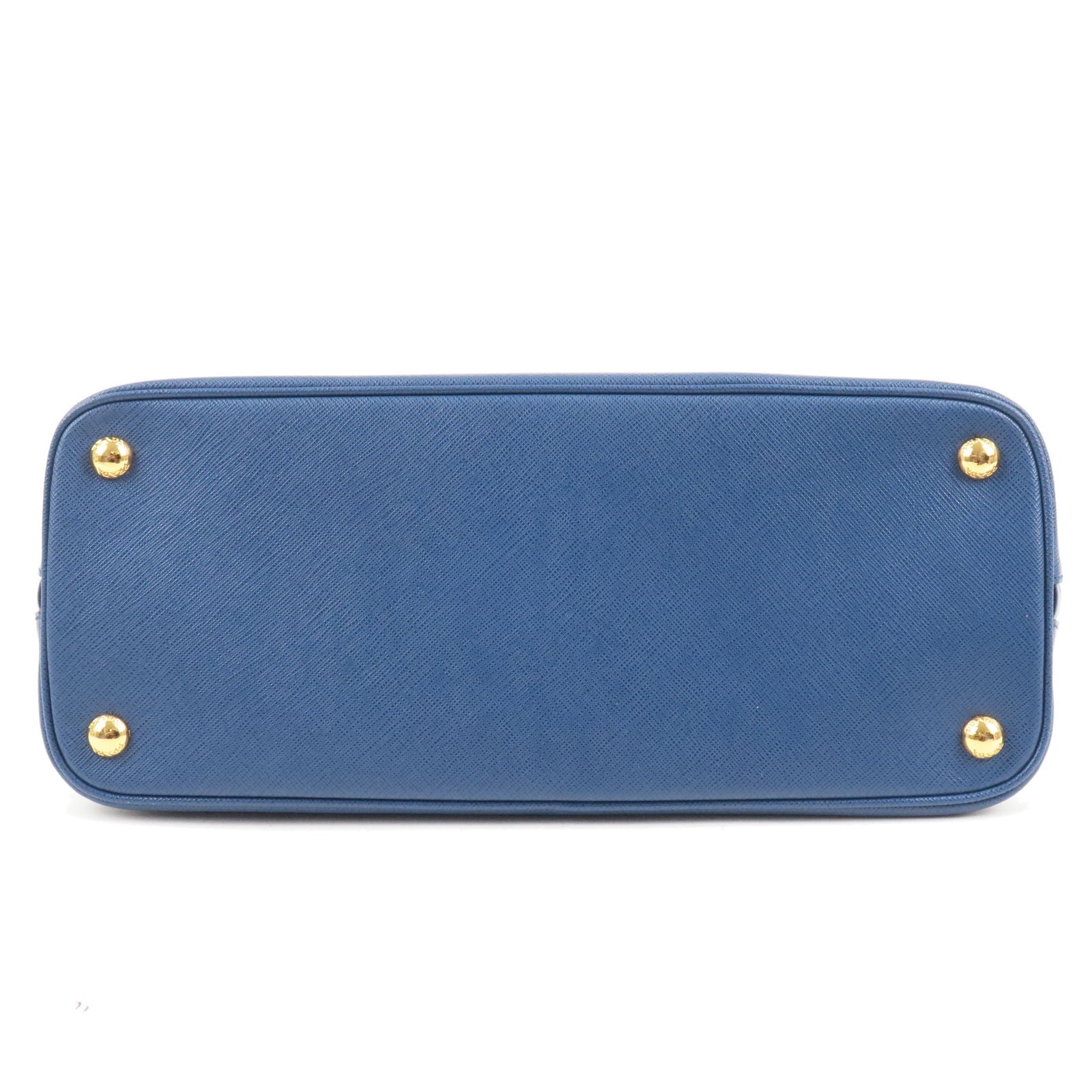 Prada Logo Leather 2Way Bag Shoulder Bag Bluette Blue 1BA837