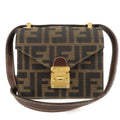 Zucca Canvas Leather Crossbody Mini Shoulder Bag