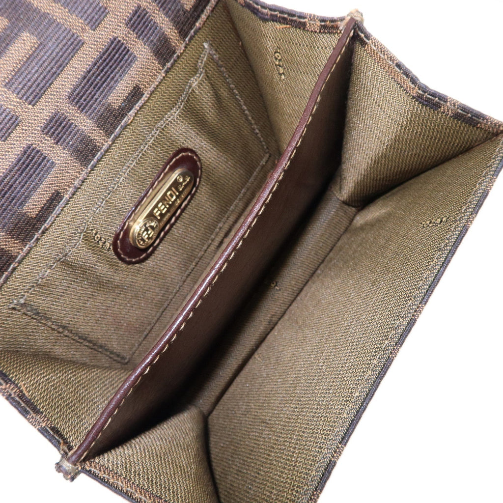 Zucca Canvas Leather Crossbody Mini Shoulder Bag