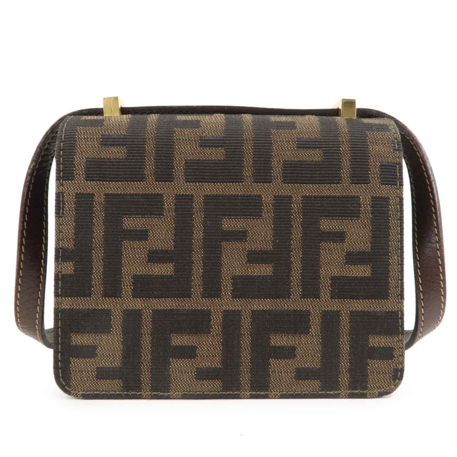 Zucca Canvas Leather Crossbody Mini Shoulder Bag