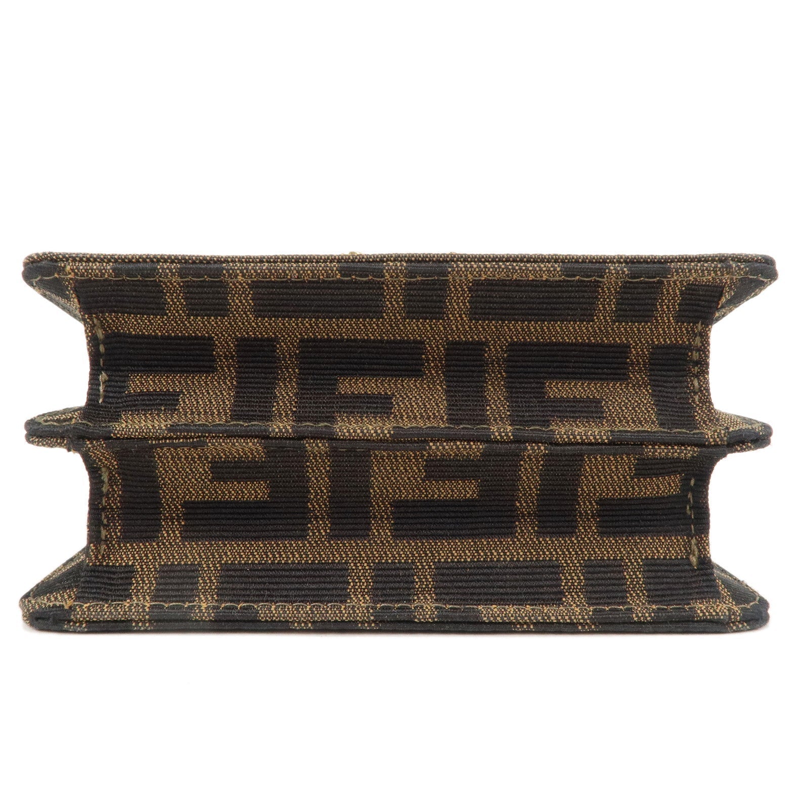 Zucca Canvas Leather Crossbody Mini Shoulder Bag
