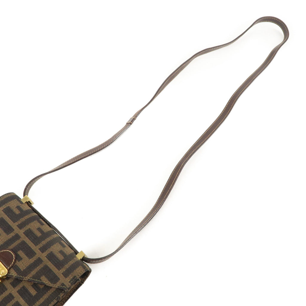 Zucca Canvas Leather Crossbody Mini Shoulder Bag