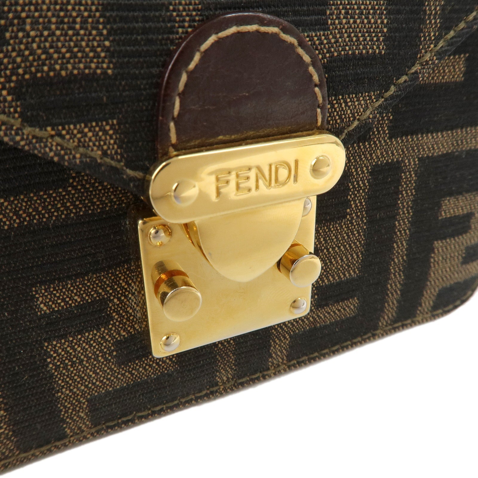 Zucca Canvas Leather Crossbody Mini Shoulder Bag