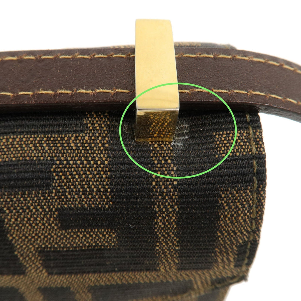 Zucca Canvas Leather Crossbody Mini Shoulder Bag
