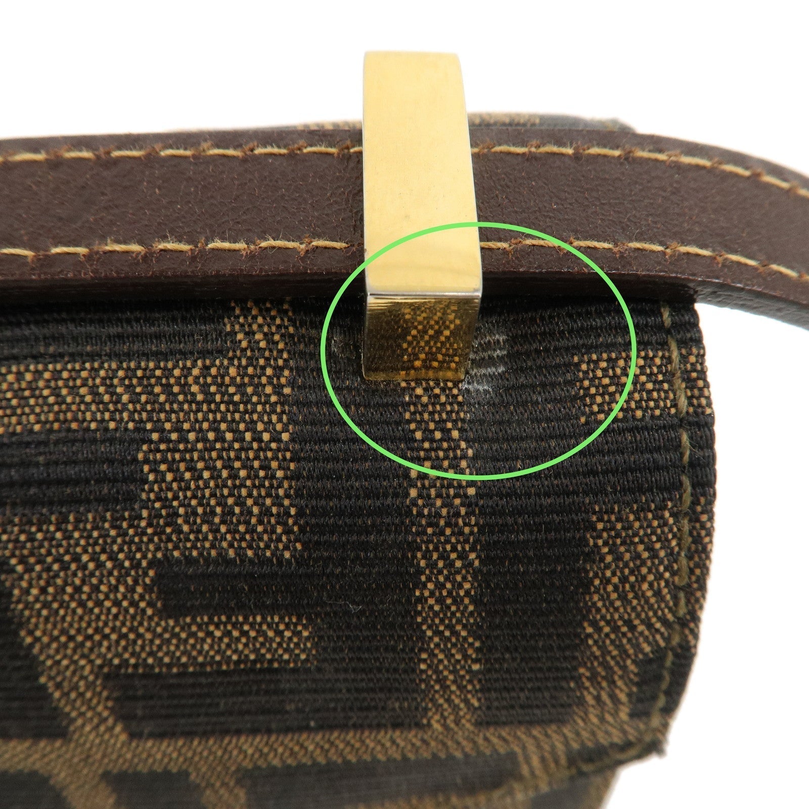 Zucca Canvas Leather Crossbody Mini Shoulder Bag