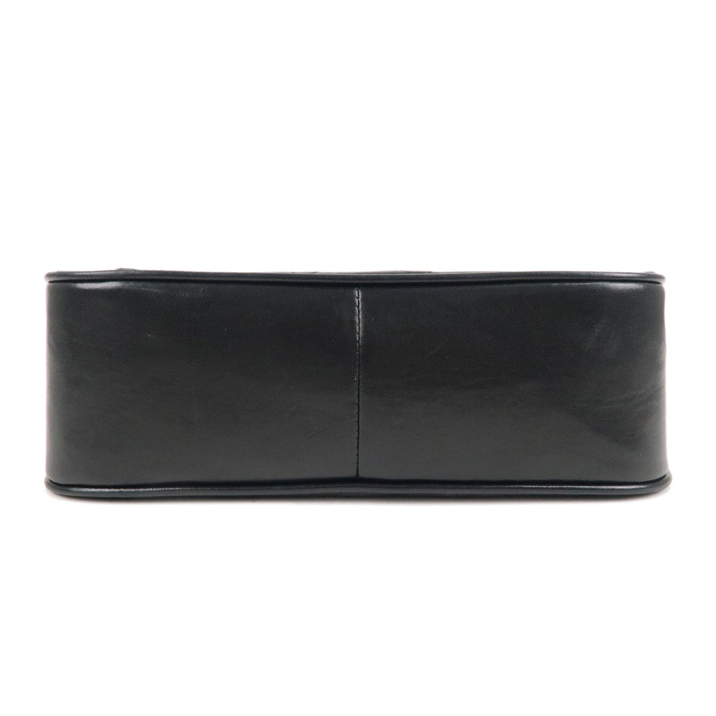 CHANEL Matelasse Lamb Skin Bijoux Chain Shoulder Bag Black