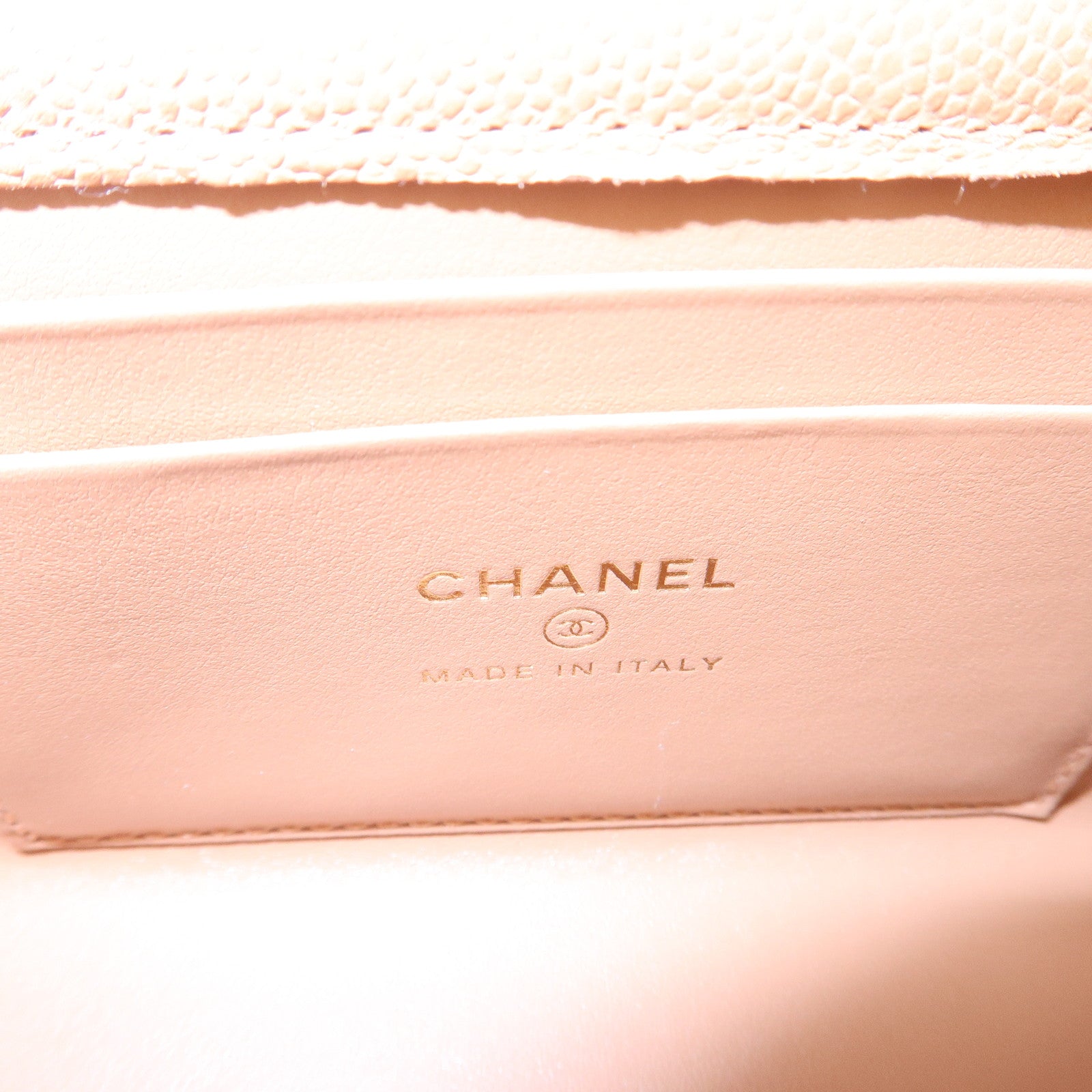 CHANEL Matelasse Caviar Skin Flap Phone Case Shoulder Bag AP3238
