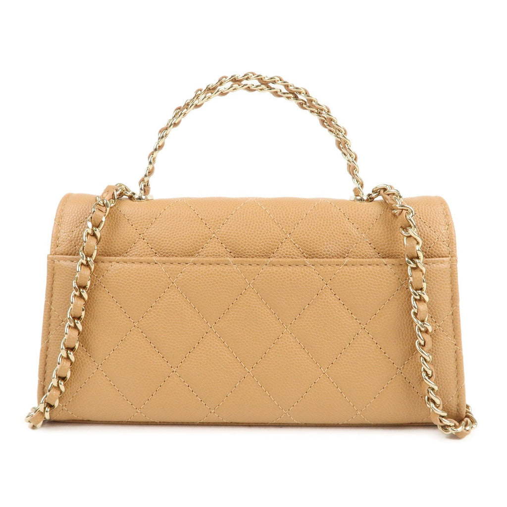 CHANEL Matelasse Caviar Skin Flap Phone Case Shoulder Bag AP3238