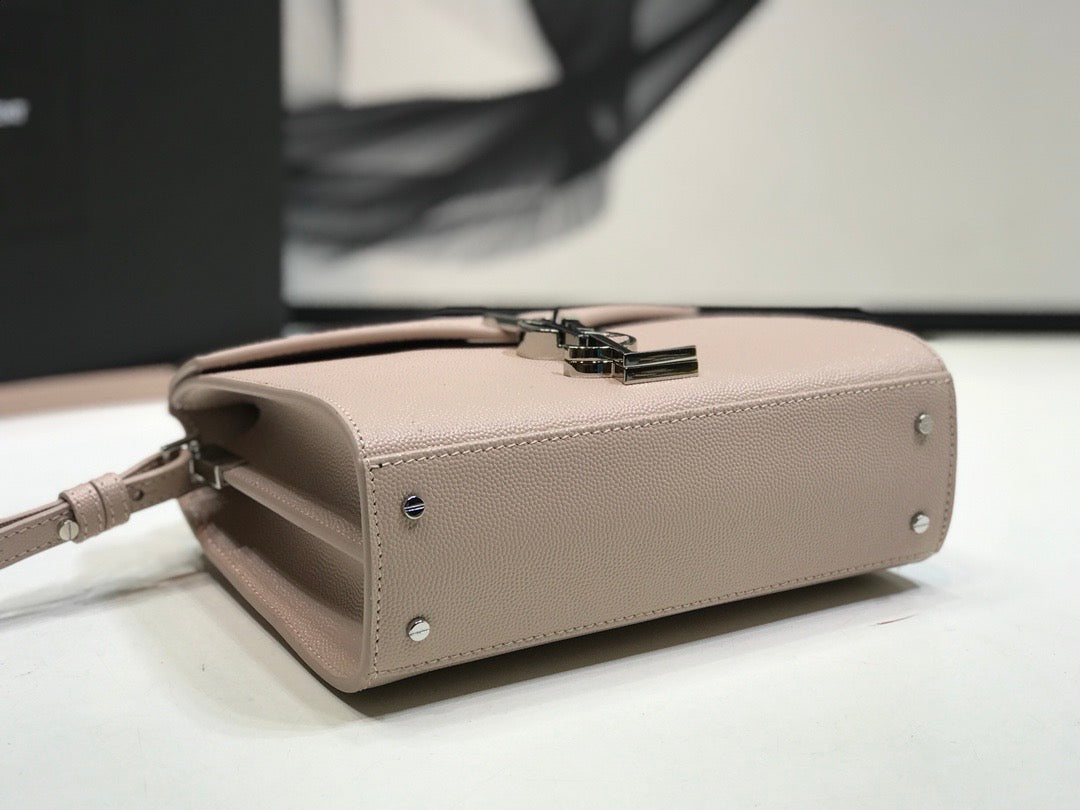 YSSL Cassandra Medium Top Handle Bag Beige For Women 9in/24.5cm YSL Â 