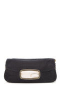 Prada Black Leather Clutch