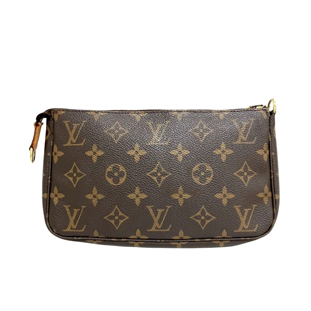 Louis Vuitton Pochette Accessoire  Canvas Clutch Bag