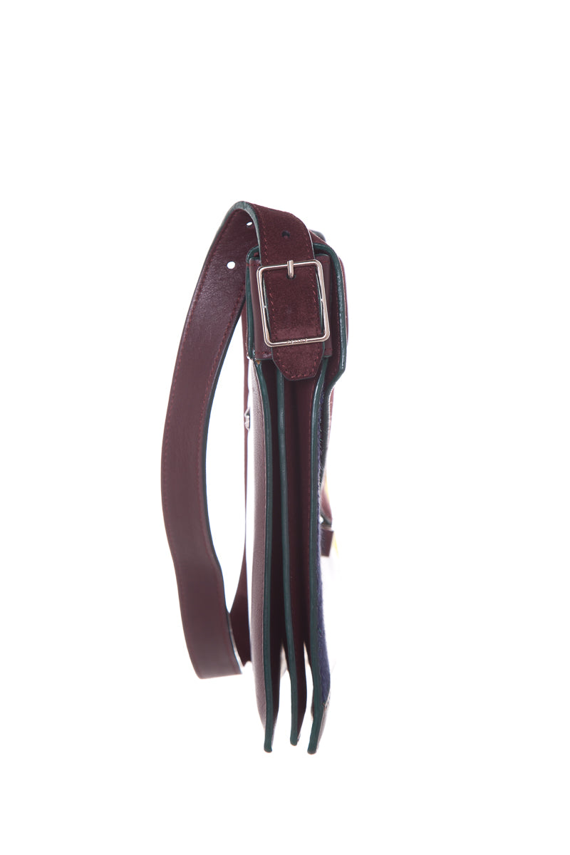 Celineline Multicolor Diamond Suede & Pony Hair Shoulder Bag