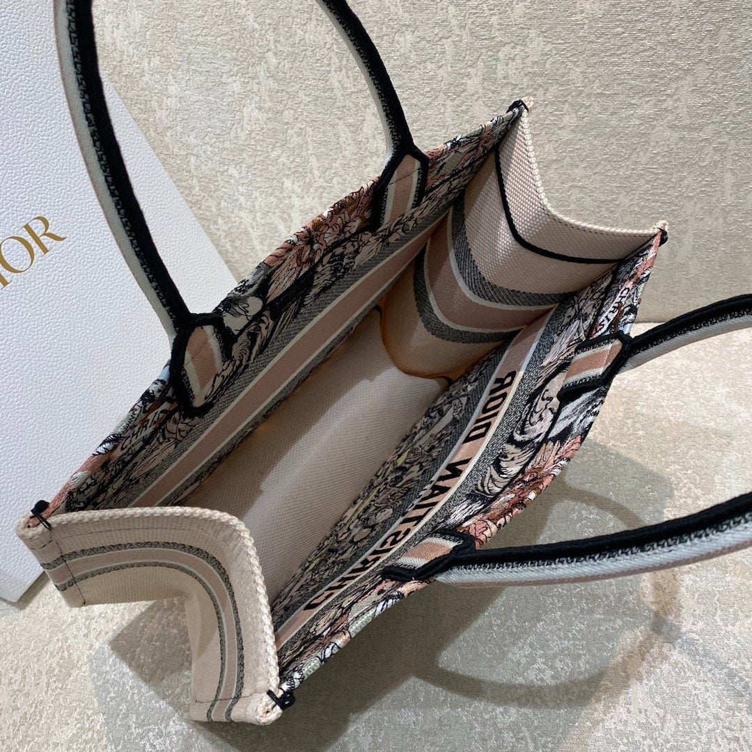 Dior MeDiorum Book Tote Multicolor La Force Embroidery, Multicolor, For Women Women’s Handbags, Shoulder Bags 36cm CD
