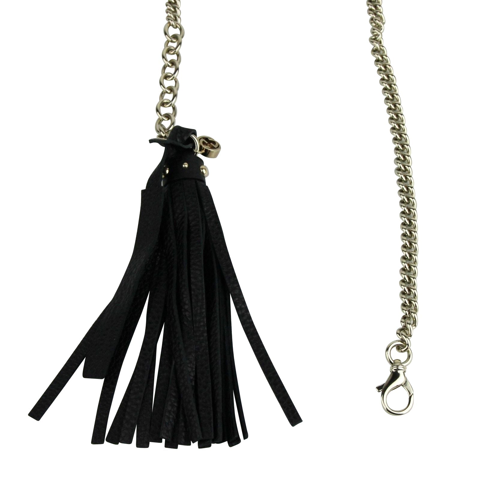 Gucci Women's Chain Tassel Gold / Black Leather Belt  Women's (90 / 36)