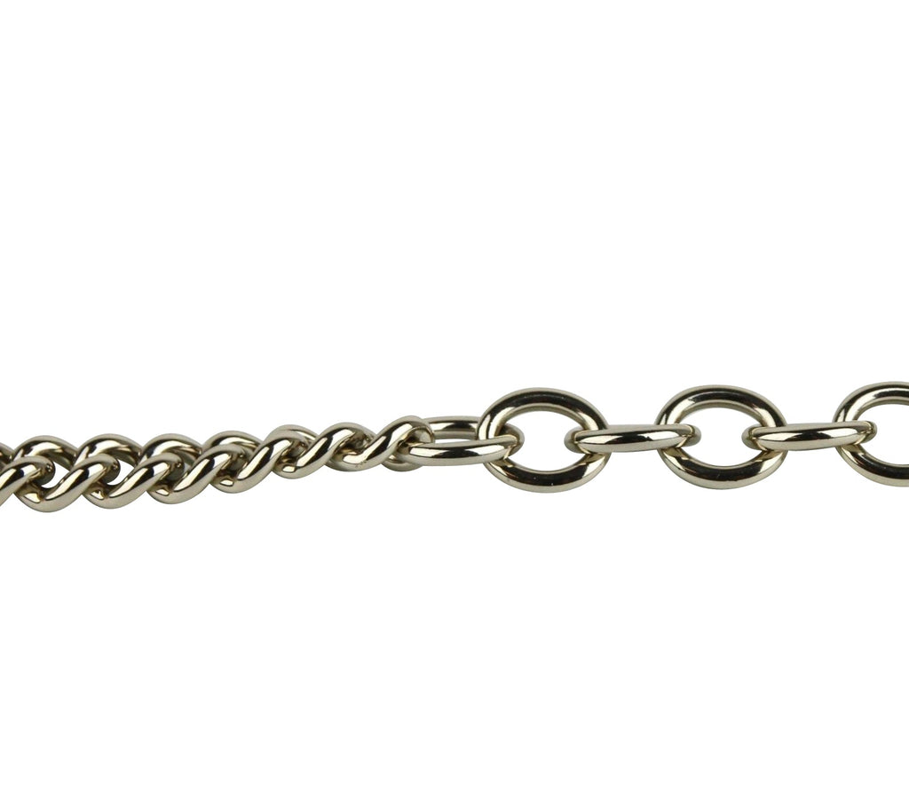 Gucci Women's Chain Tassel Gold / Beige Leather Belt (85 / 34)