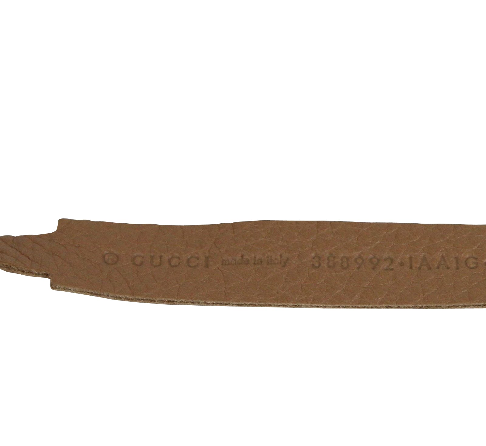 Gucci Women's Chain Tassel Gold / Beige Leather Belt (95 / 38)