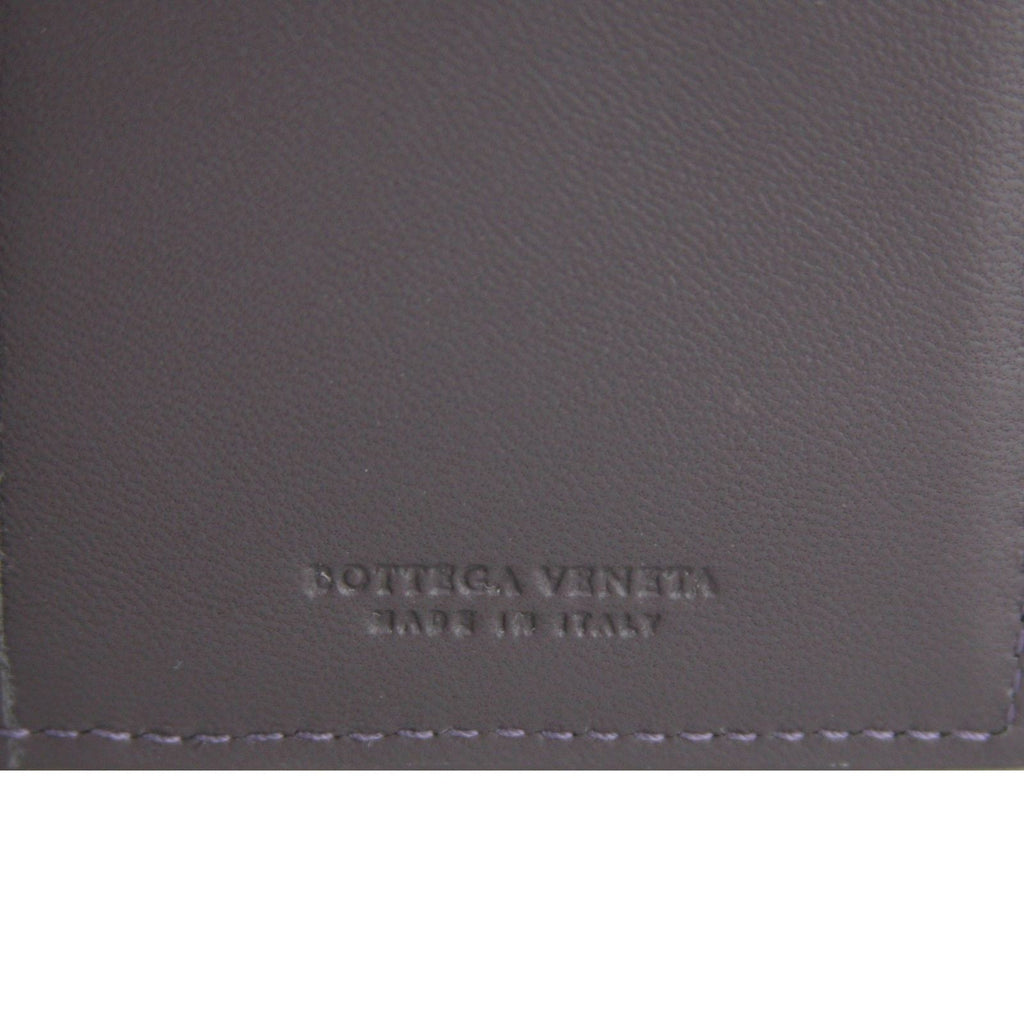 Bottega Veneta Men's Intercciaco Long Bifold Dark Plum Leather Wallet 390878 6017