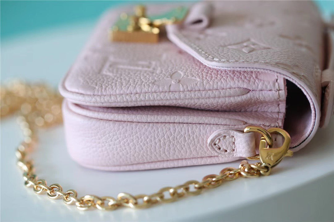 Louis Vuitton Micro Metis Monogram Empreinte Pink For Women, WomenÃƒÂ¢Ã¢â€šÂ¬Ã¢â€žÂ¢s Handbags, Shoulder And Crossbody Bags 5.5in/14cm Louis Vuitton M81389