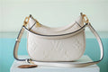 Louis Vuitton Bagatelle Monogram Empreinte Creme Beige For Women,  Shoulder And Crossbody Bags 22cm/8.7in Louis Vuitton M46099