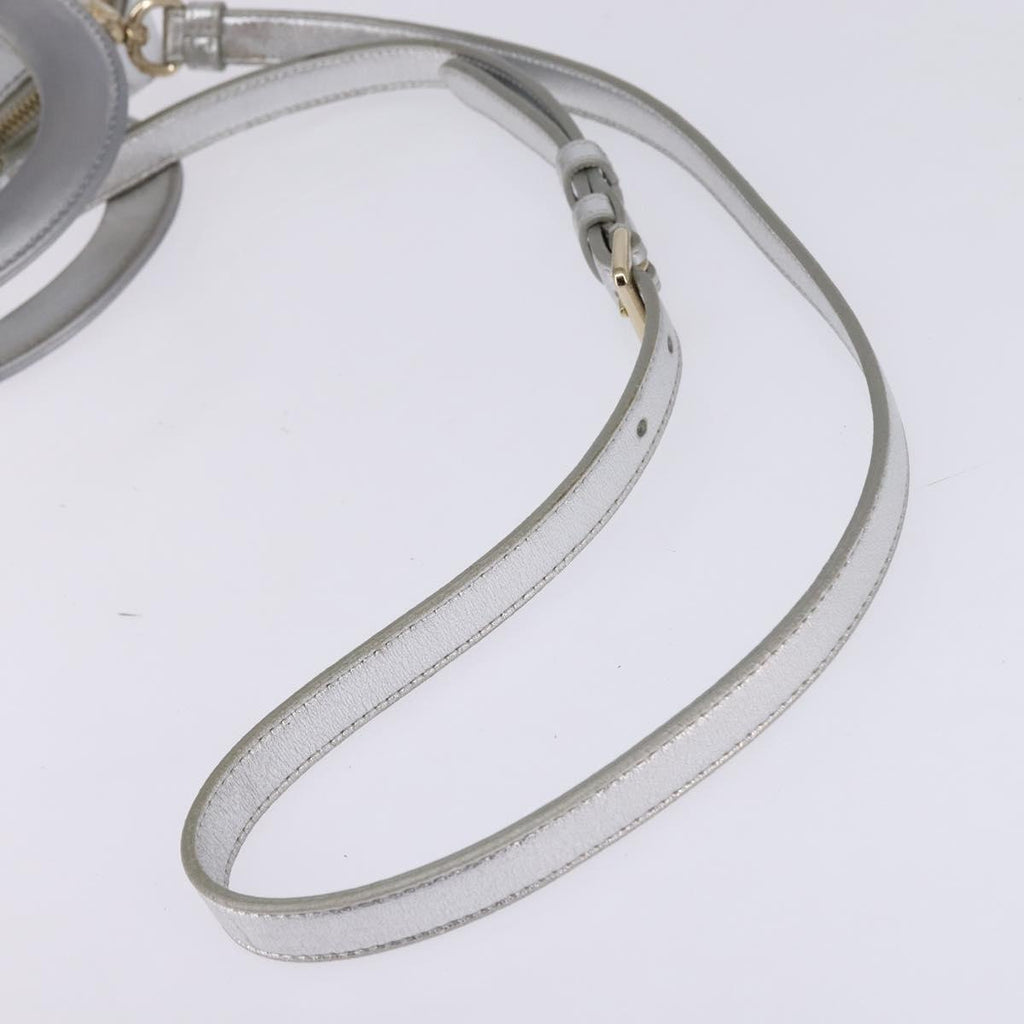 Christian Dior Lady Cannage Matelassé Silver Leather Bag (Pre-Owned)