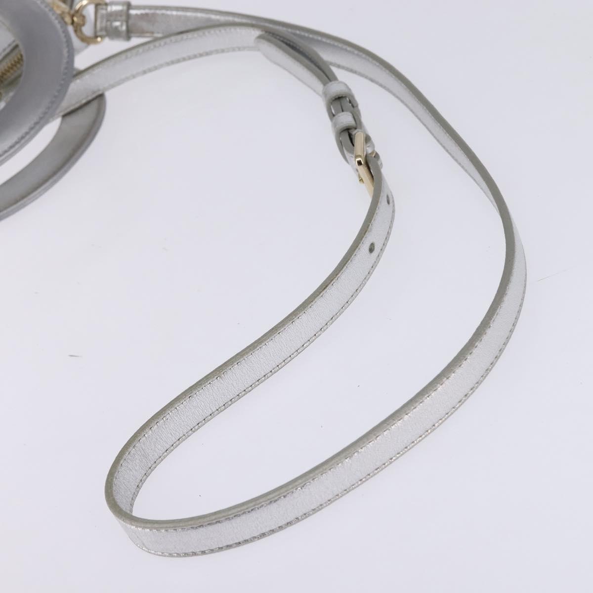 Christian Dior Lady Cannage Matelassé Silver Leather Bag (Pre-Owned)