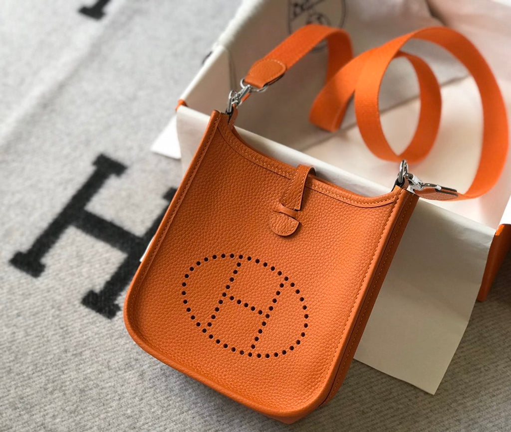 Evelyne 16 Amazone Bag Orange With SiLouis Vuittoner-Toned Hardware For Women, Shoulder And Crossbody Bags 6.3in/16cm