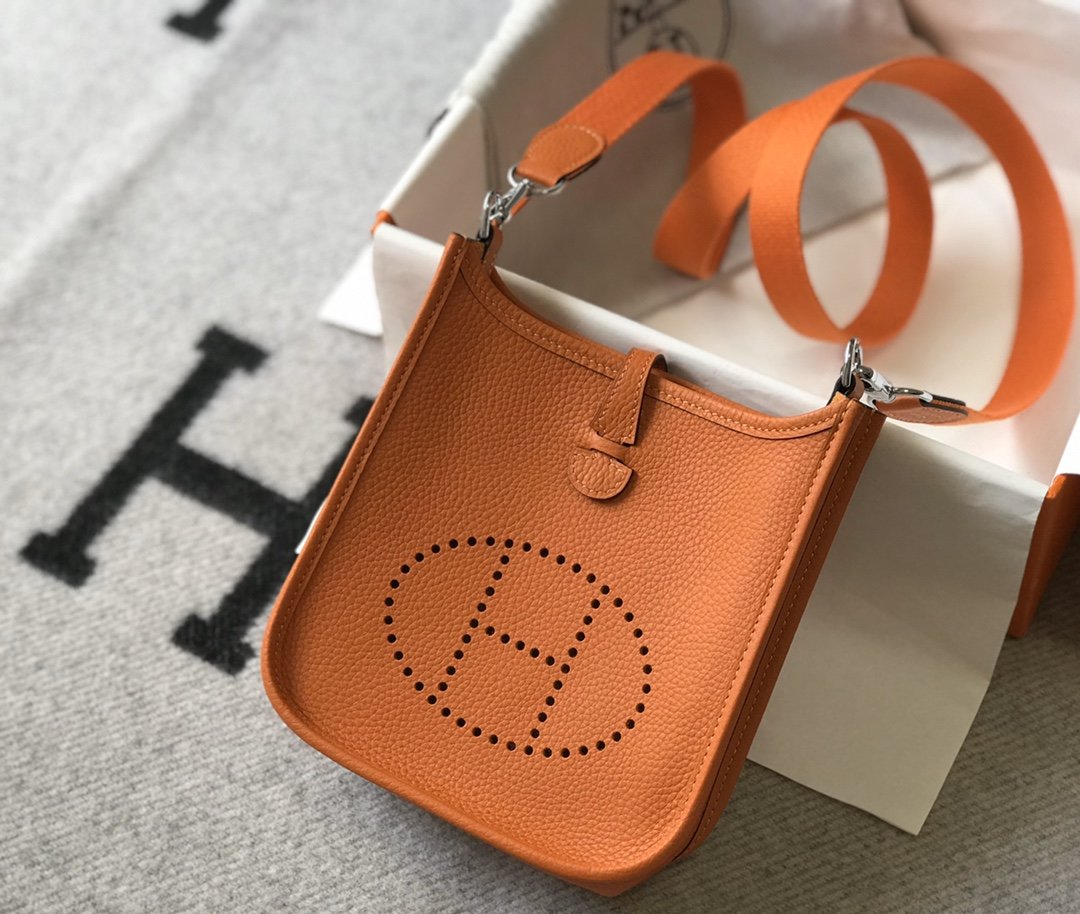Evelyne 16 Amazone Bag Orange With SiLouis Vuittoner-Toned Hardware For Women, Shoulder And Crossbody Bags 6.3in/16cm