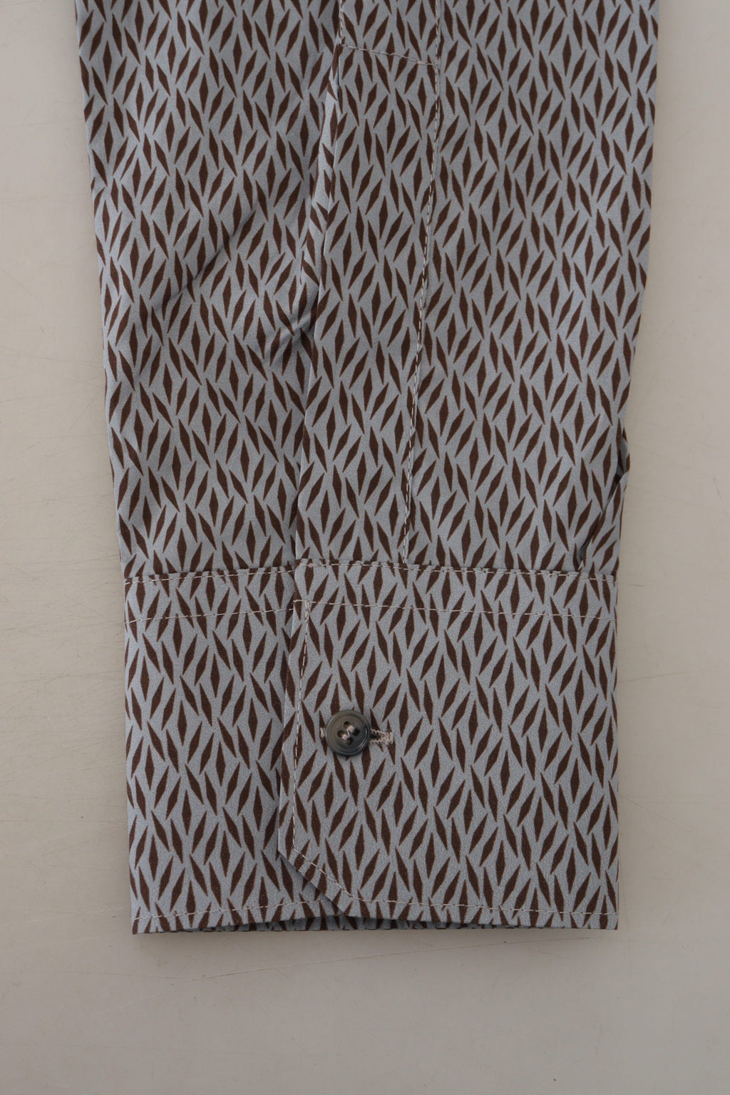Dolce & Gabbana Gray Brown GOLD Slim Fit Dress Formal Shirt